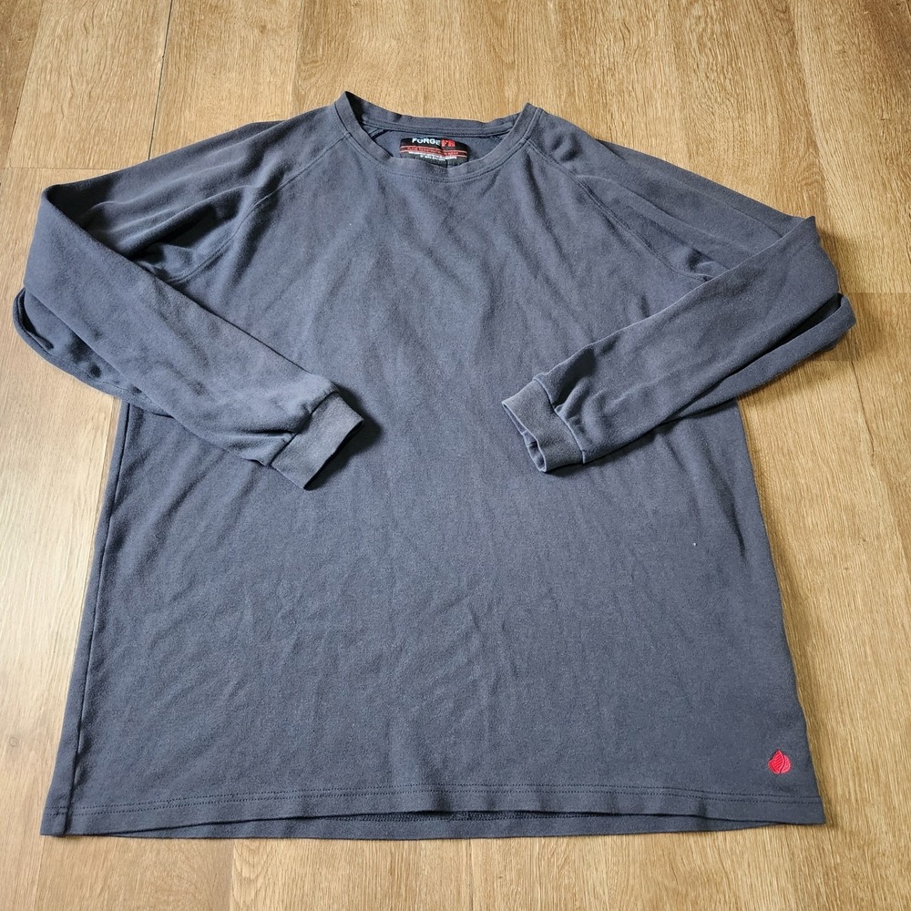 Forge Fr Men's Black Crew Neck Light Weight Long Sleeve T-shirt Size Xl
